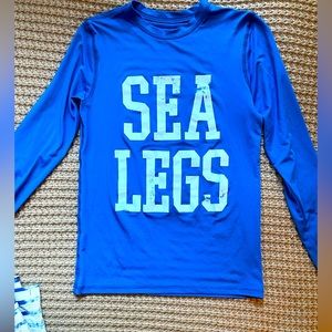J.Crew Crewcuts Long Sleeve Bright Blue Size 12 SPF 50 Rashguard.